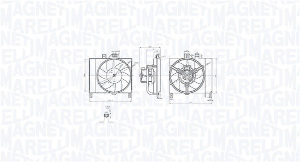 MAGNETI MARELLI 069422873010 - Lüfter, Motorkühlung