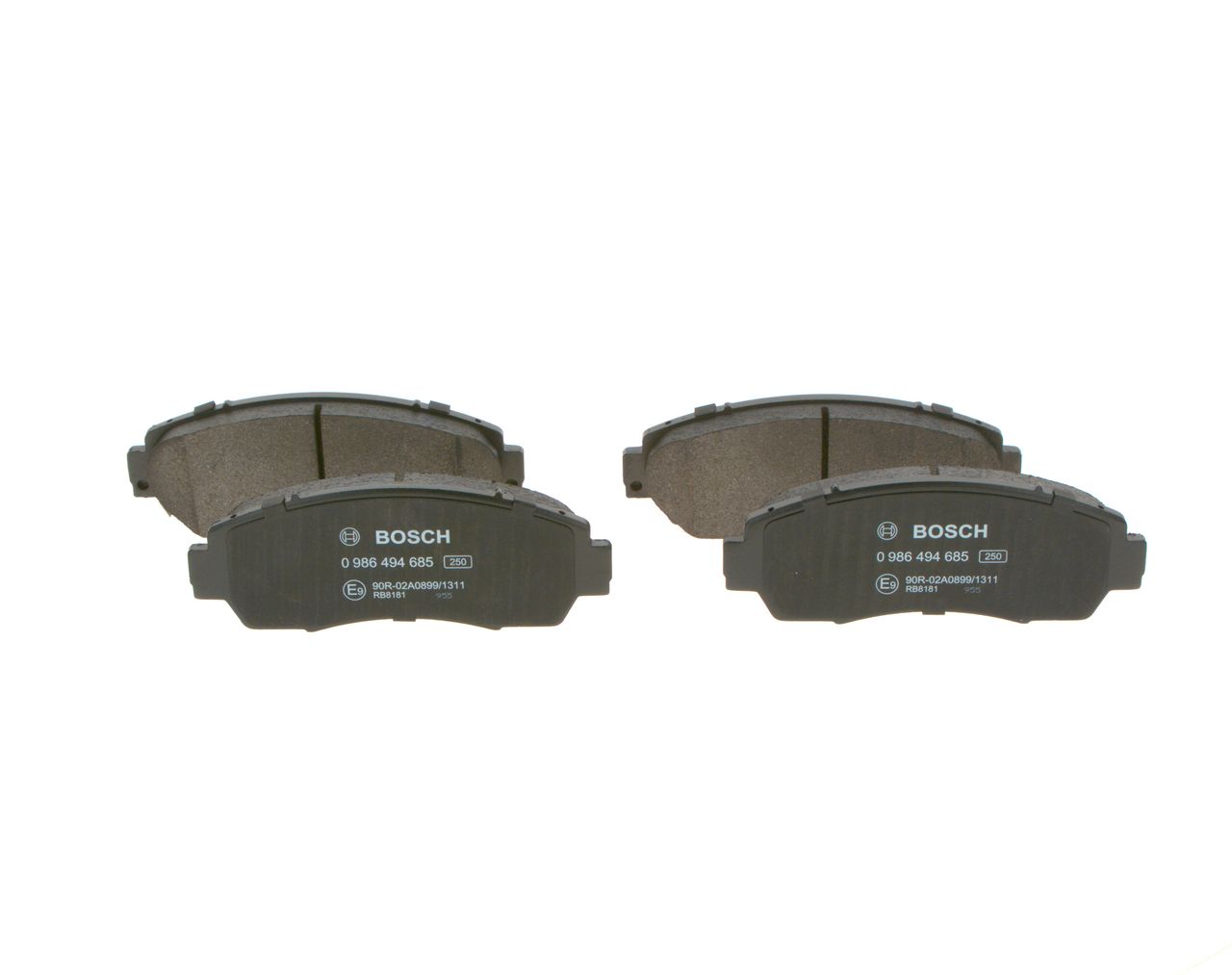 BOSCH 0 986 494 685 - Bremsbelagsatz, Scheibenbremse