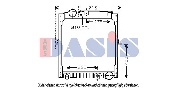 AKS DASIS 132300N - Kühler, Motorkühlung