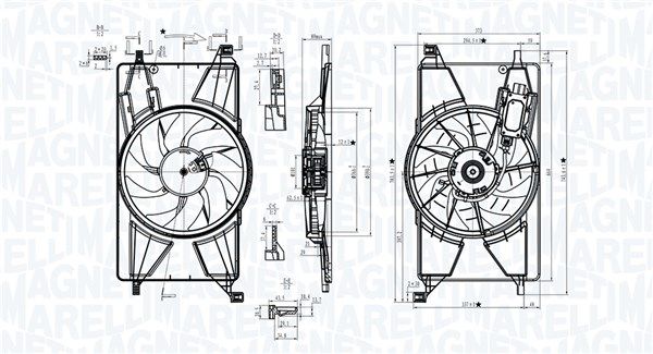 MAGNETI MARELLI 069422834010 - Lüfter, Motorkühlung