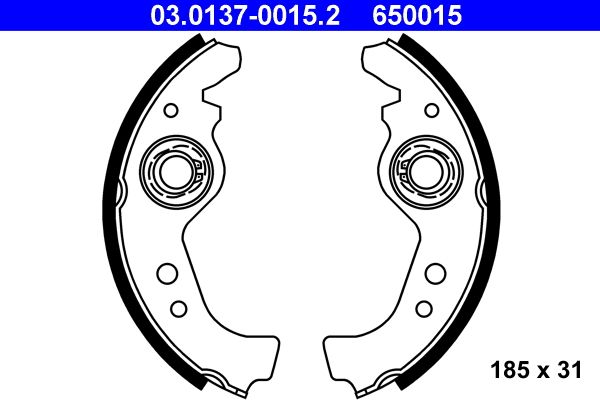 ATE 03.0137-0015.2 - Bremsbackensatz