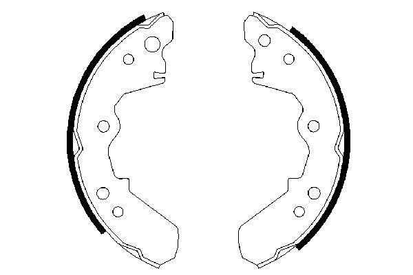 BOSCH 0 986 487 376 - Bremsbackensatz