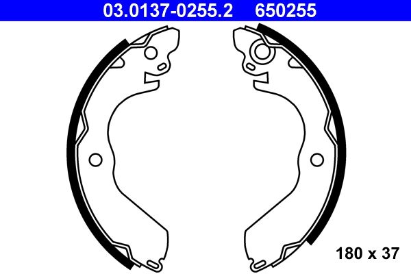 ATE 03.0137-0255.2 - Bremsbackensatz