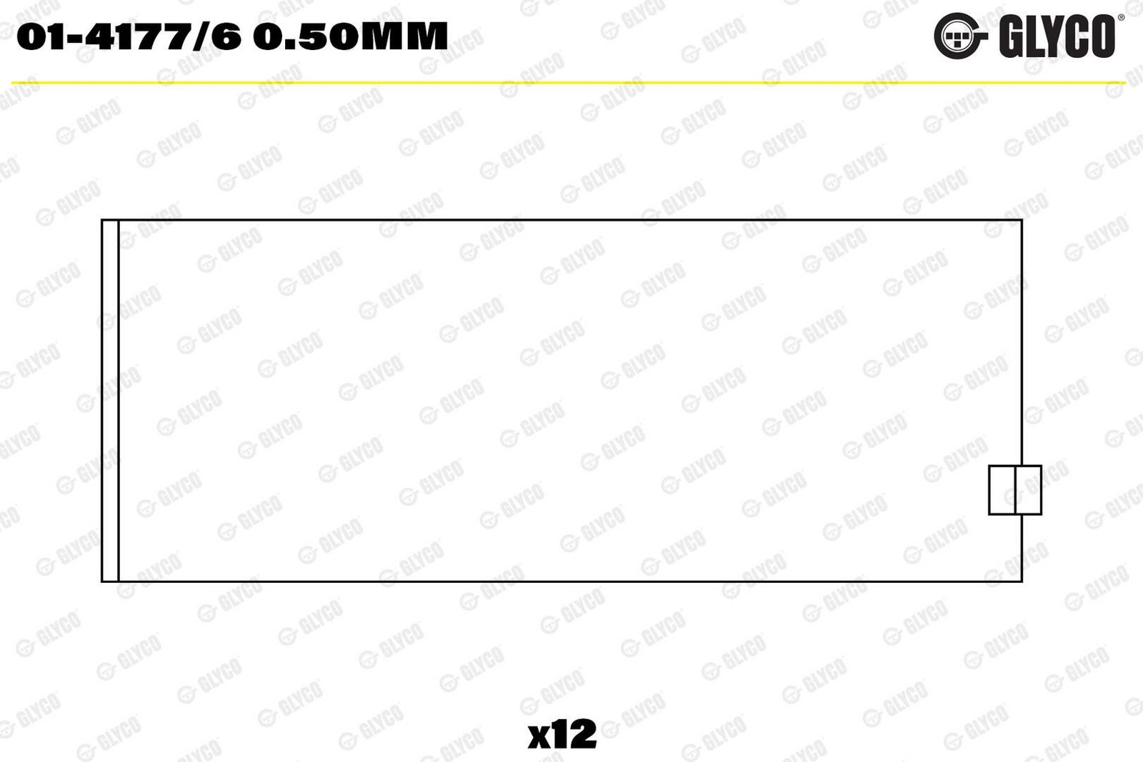 GLYCO 01-4177/6 0.50mm - Pleuellagerschale