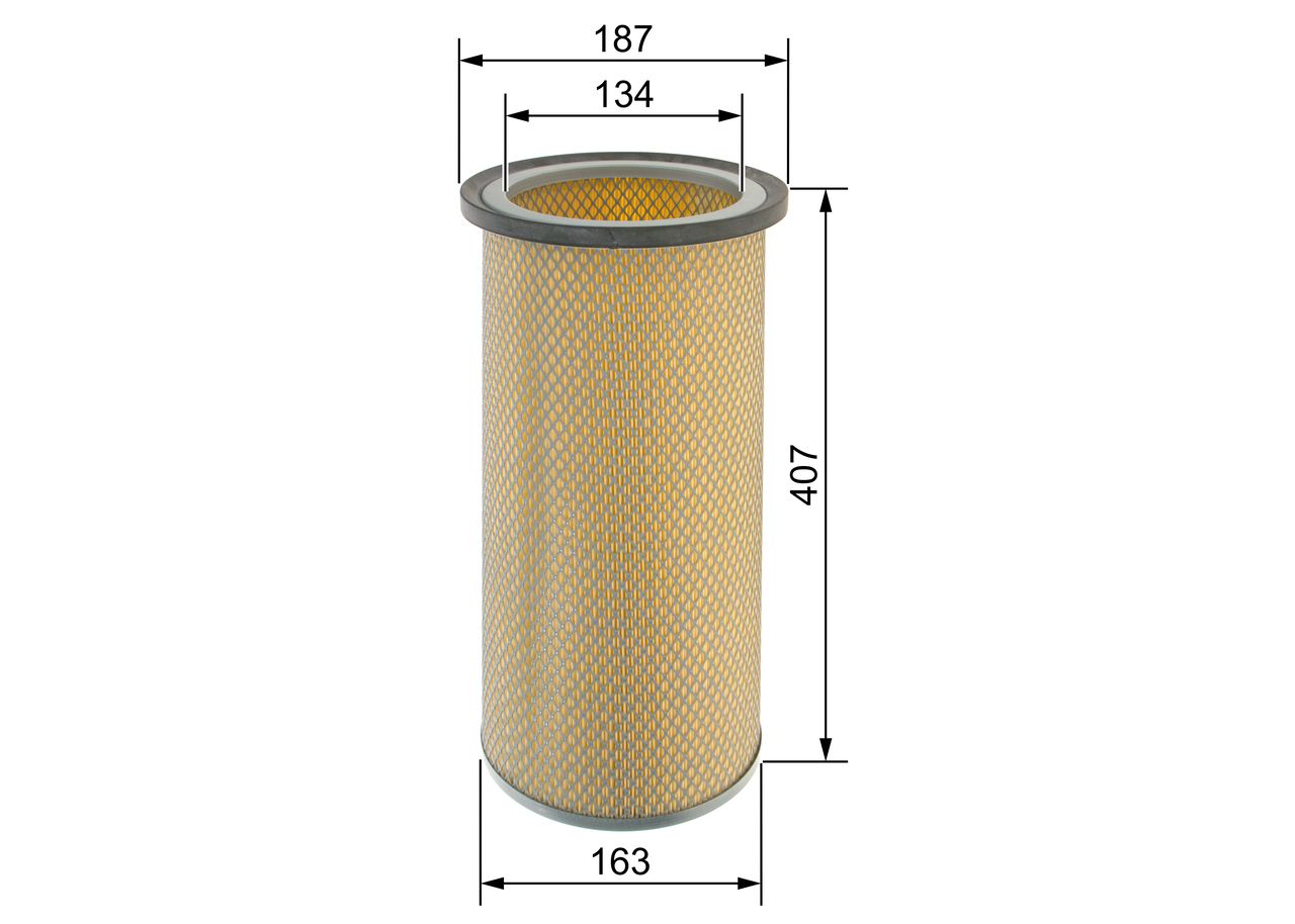 BOSCH 1 457 433 203 - Sekundärluftfilter