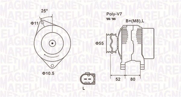 MAGNETI MARELLI 063731837010 - Generator