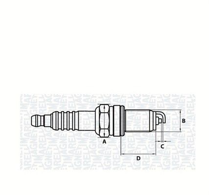 MAGNETI MARELLI 062000768304 - Zündkerze