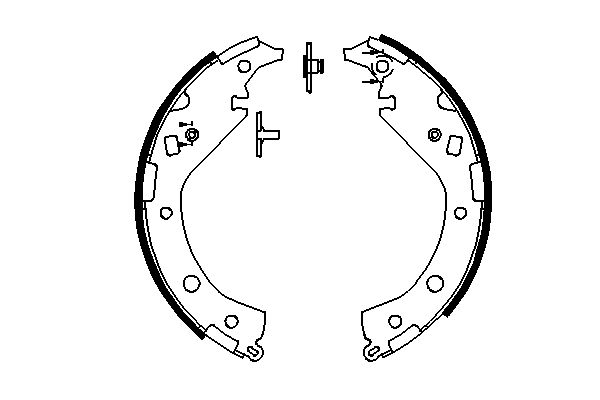 BOSCH 0 986 487 692 - Bremsbackensatz