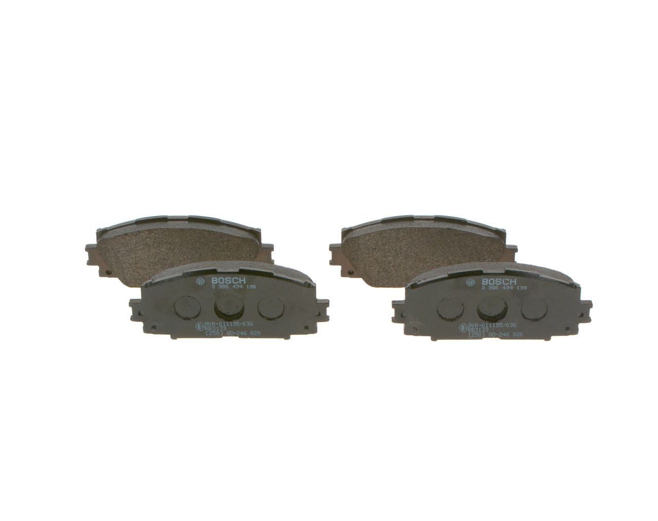 BOSCH 0 986 494 198 - Bremsbelagsatz, Scheibenbremse