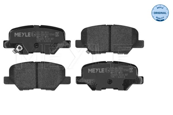 MEYLE 025 256 8814 - Bremsbelagsatz, Scheibenbremse