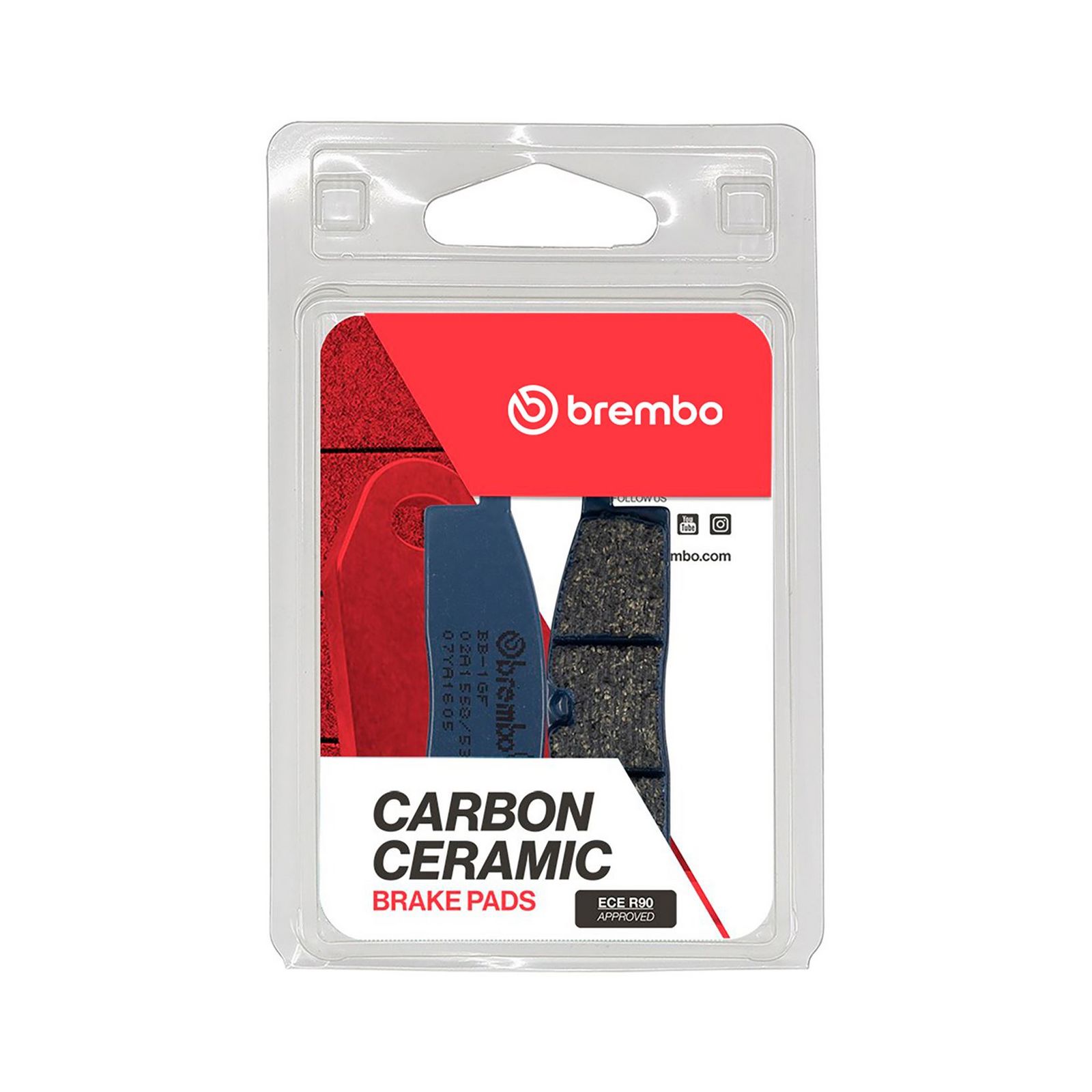BREMBO 07YA1605 - Bremsbelagsatz, Scheibenbremse
