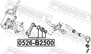 FEBEST 0526-B2500 - Lenkstockhebel