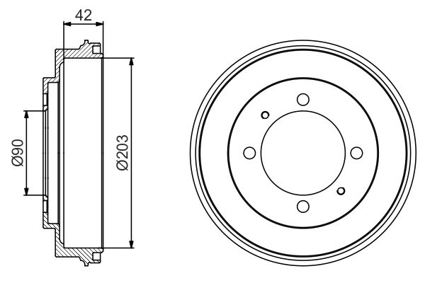 BOSCH 0 986 477 202 - Bremstrommel