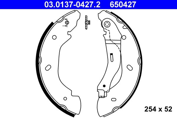 ATE 03.0137-0427.2 - Bremsbackensatz