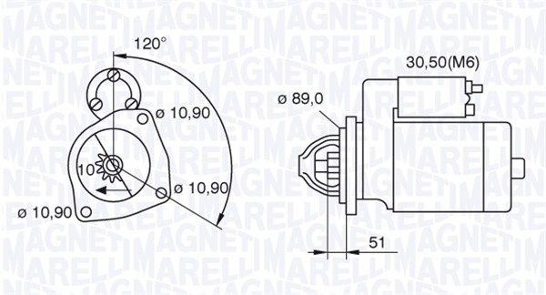 MAGNETI MARELLI 063522310160 - Starter