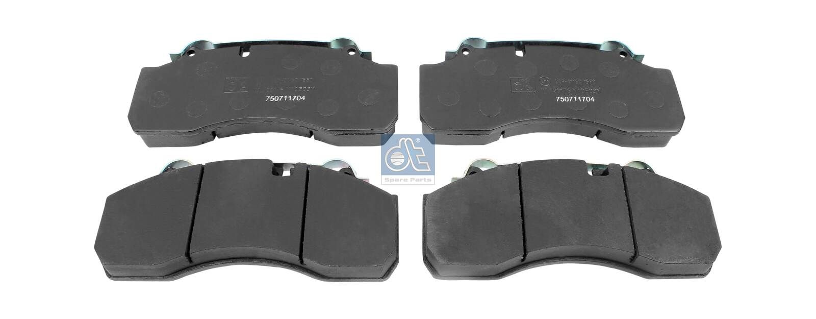 DT Spare Parts 10.34125 - Bremsbelagsatz, Scheibenbremse
