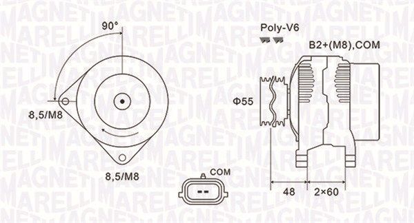 MAGNETI MARELLI 063731974010 - Generator