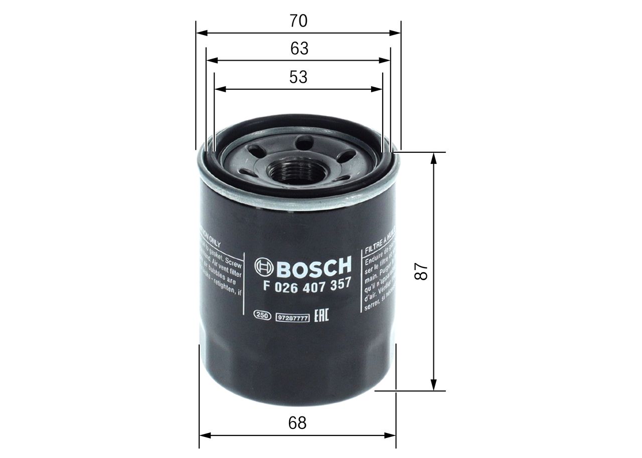 BOSCH F 026 407 357 - Ölfilter