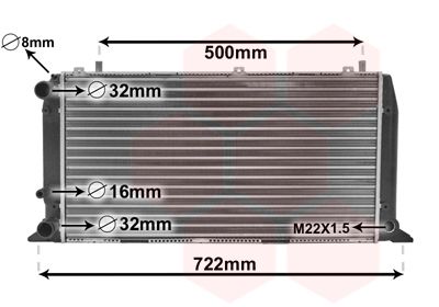 VAN WEZEL 03002047 - Kühler, Motorkühlung