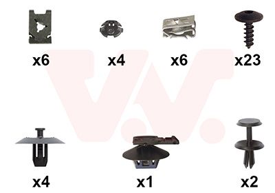VAN WEZEL 0304794 - Montagesatz, Stoßfänger