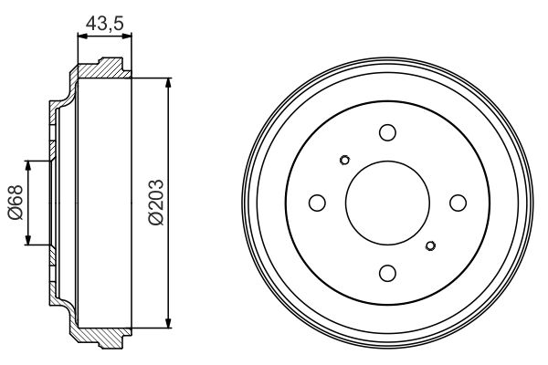 BOSCH 0 986 477 198 - Bremstrommel