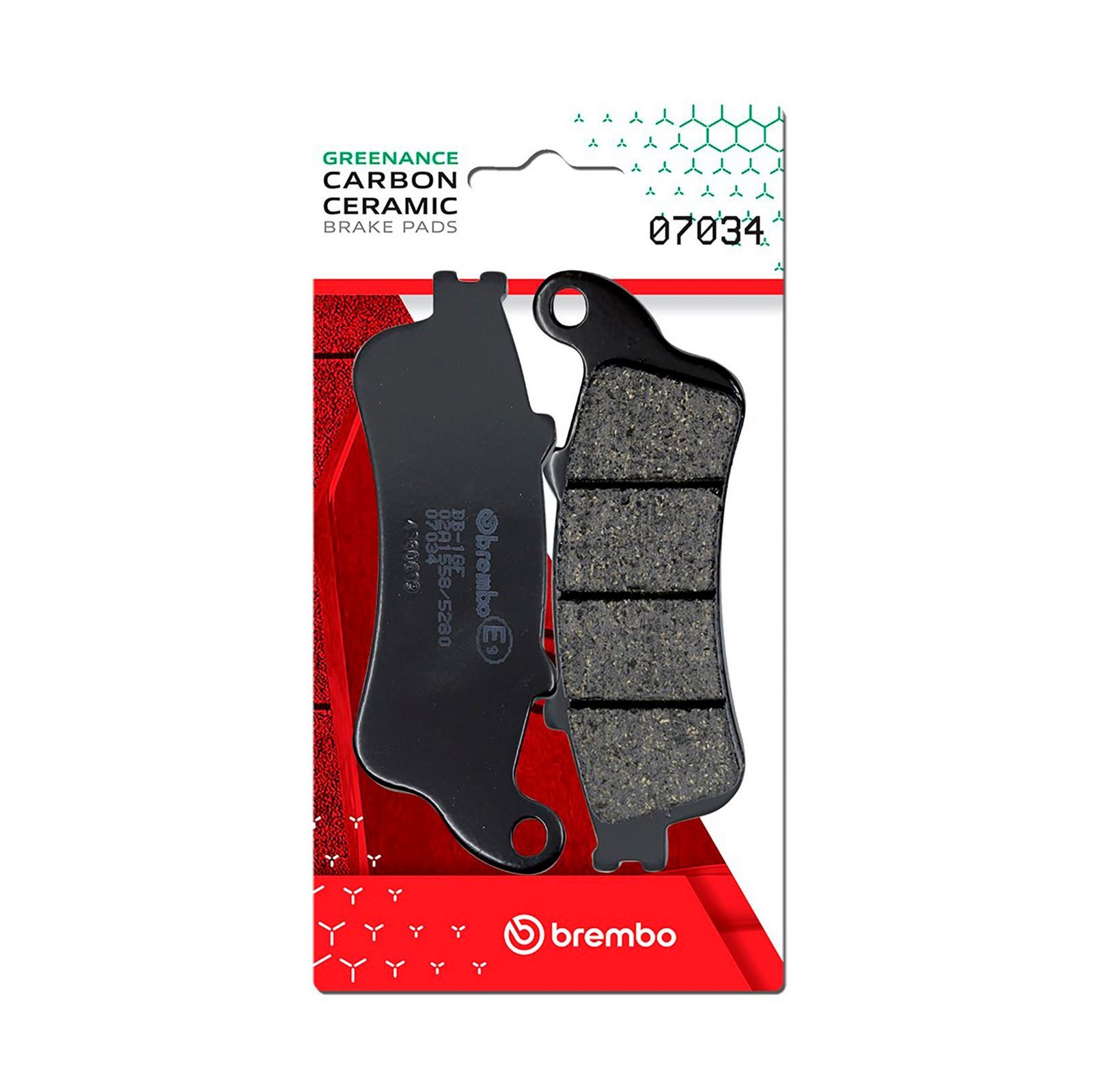 BREMBO 07034 - Bremsbelagsatz, Scheibenbremse