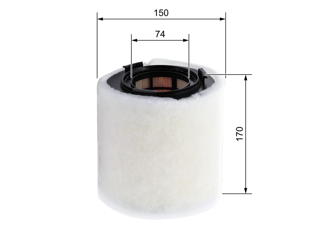 BOSCH F 026 400 391 - Luftfilter