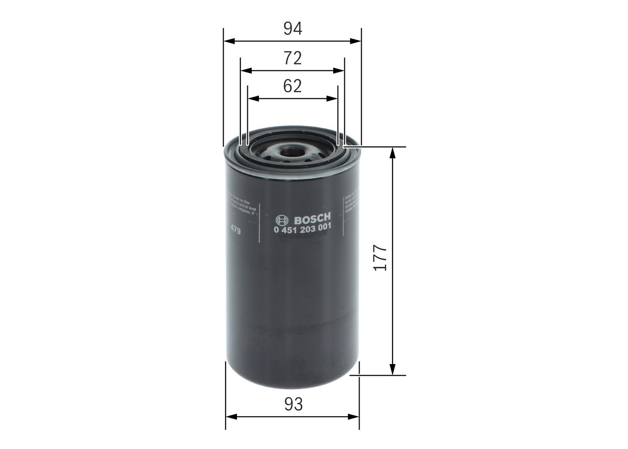 BOSCH 0 451 203 001 - Ölfilter