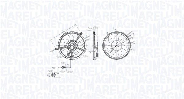 MAGNETI MARELLI 069422850010 - Lüfter, Motorkühlung