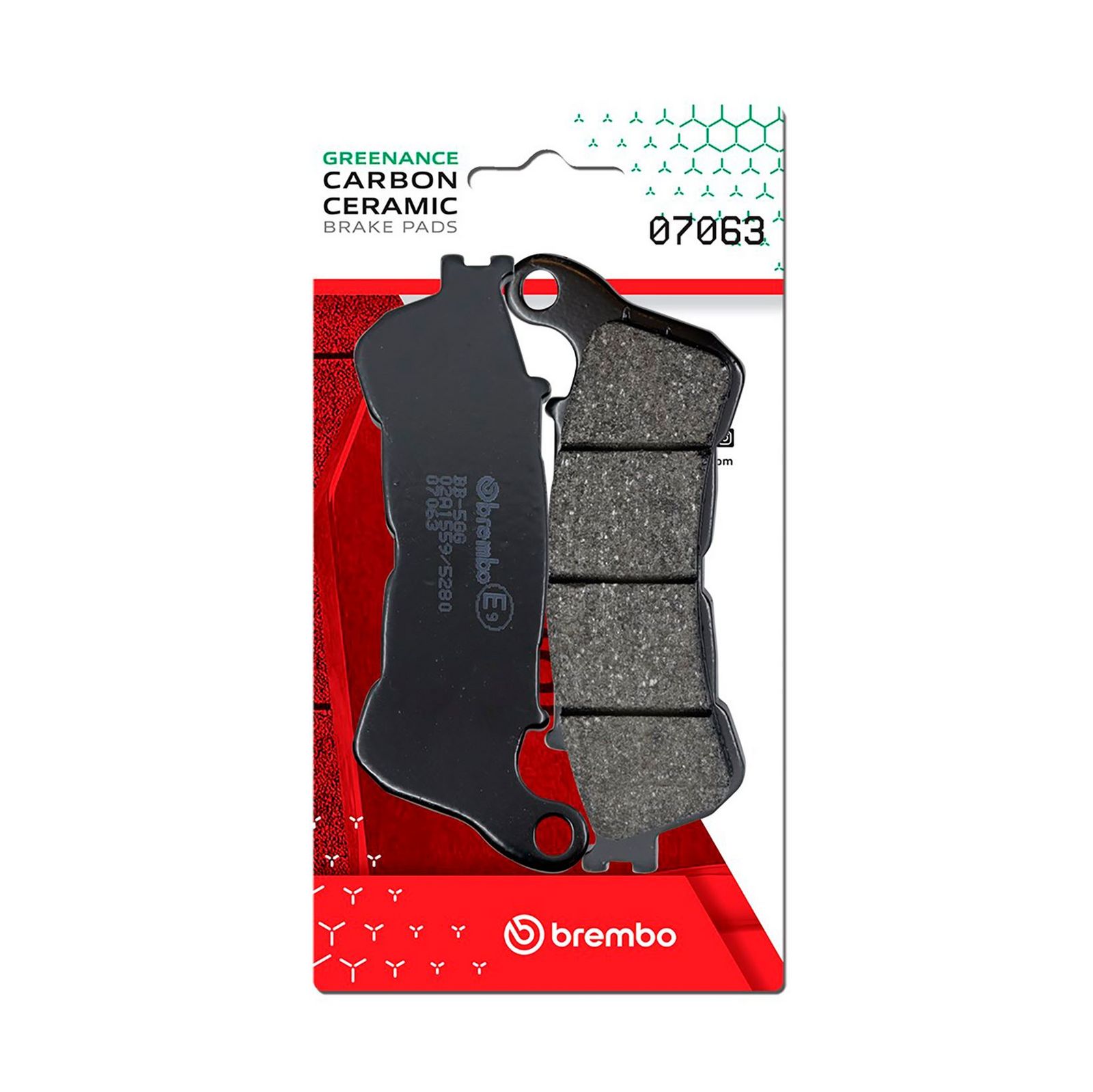 BREMBO 07063 - Bremsbelagsatz, Scheibenbremse