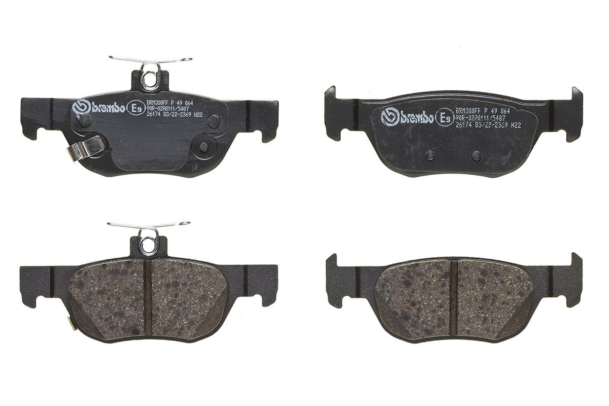 BREMBO P 49 064 - Bremsbelagsatz, Scheibenbremse