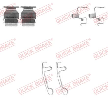 QUICK BRAKE 109-1604 - Zubehörsatz, Scheibenbremsbelag