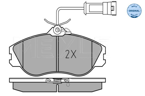 MEYLE 025 211 3819/W - Bremsbelagsatz, Scheibenbremse