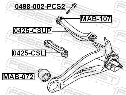 FEBEST 0425-CSL - Lenker, Radaufhängung