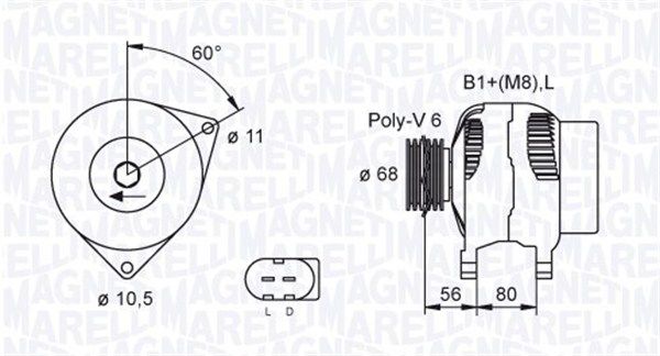 MAGNETI MARELLI 063731557010 - Generator