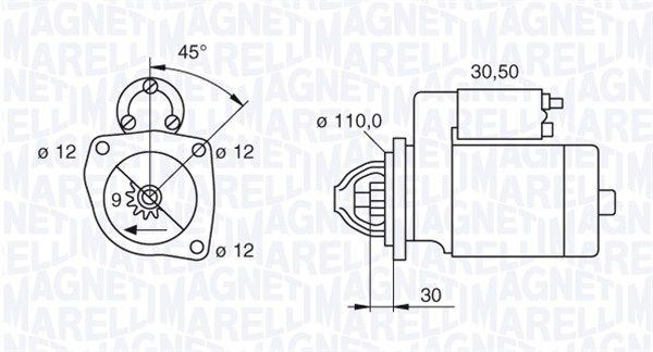 MAGNETI MARELLI 063522310110 - Starter