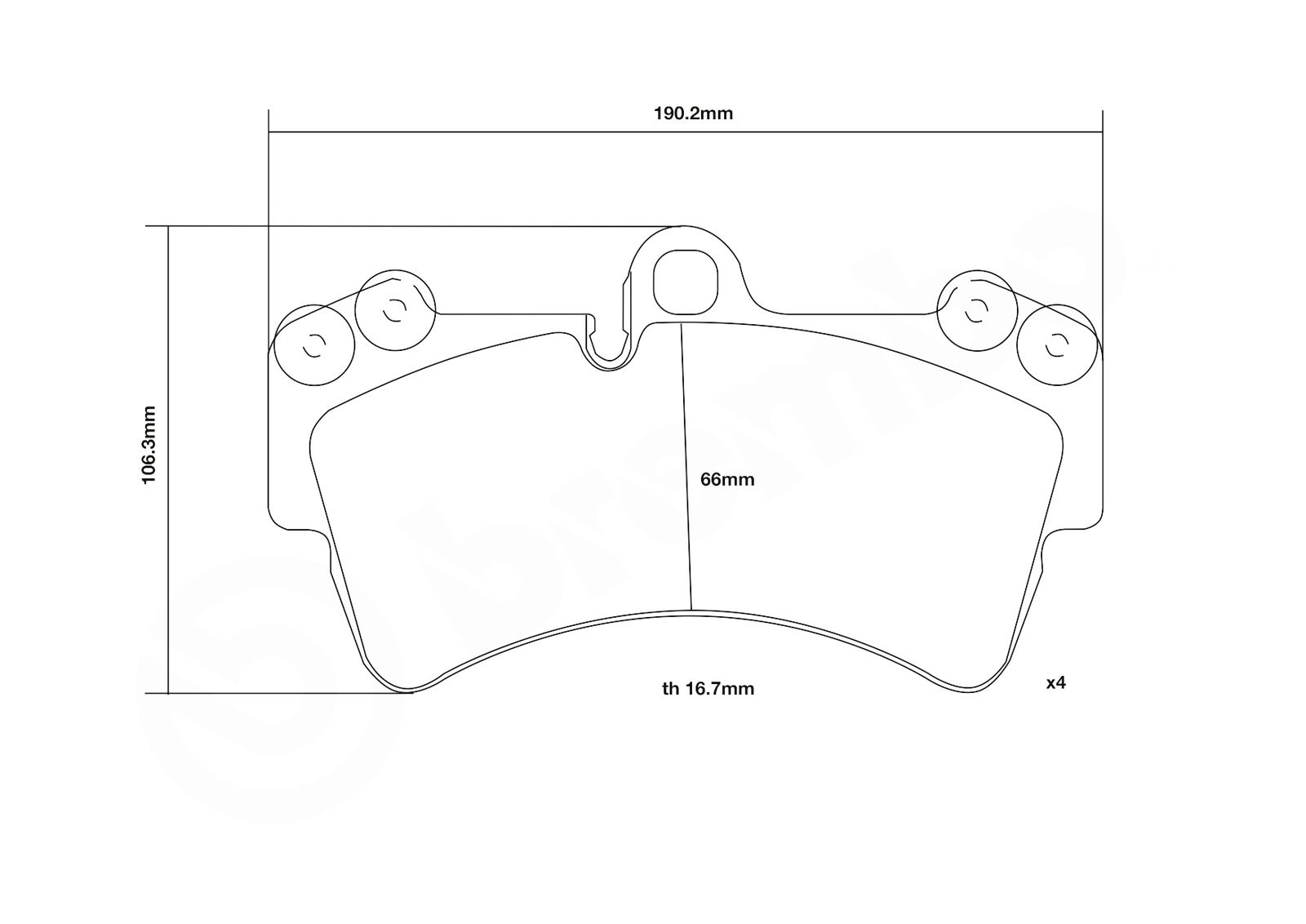 BREMBO 07.B314.20 - Hochleistungs-Bremsbelagsatz