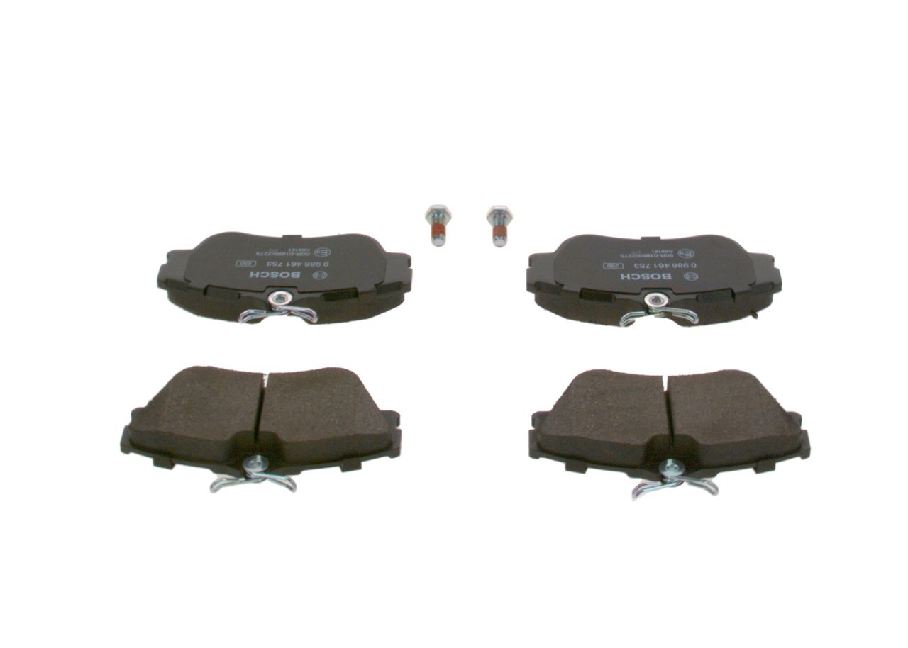 BOSCH 0 986 461 753 - Bremsbelagsatz, Scheibenbremse
