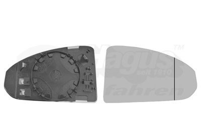 VAN WEZEL 0387838 - Spiegelglas, Außenspiegel