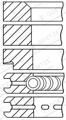 GOETZE ENGINE 08-203500-10 - Kolbenringsatz