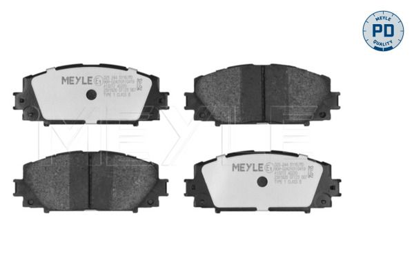 MEYLE 025 244 5116/PD - Bremsbelagsatz, Scheibenbremse