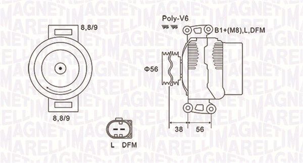 MAGNETI MARELLI 063731754010 - Generator