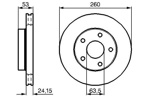 BOSCH 0 986 478 195 - Bremsscheibe