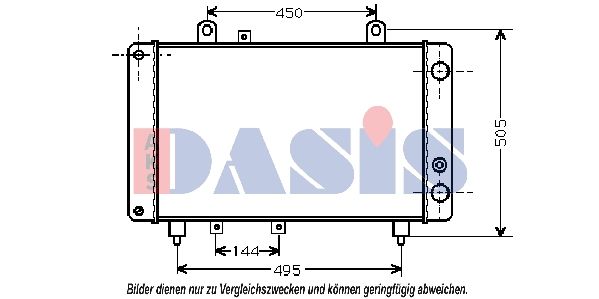 AKS DASIS 060140N - Kühler, Motorkühlung
