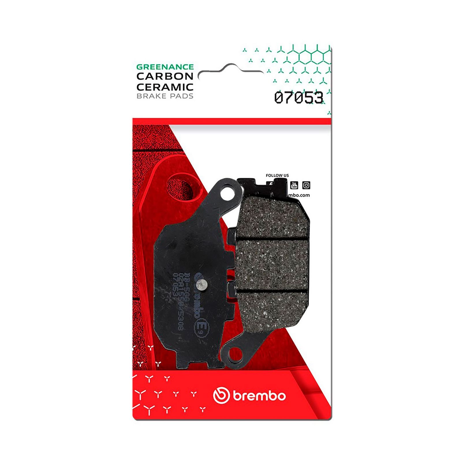 BREMBO 07053 - Bremsbelagsatz, Scheibenbremse