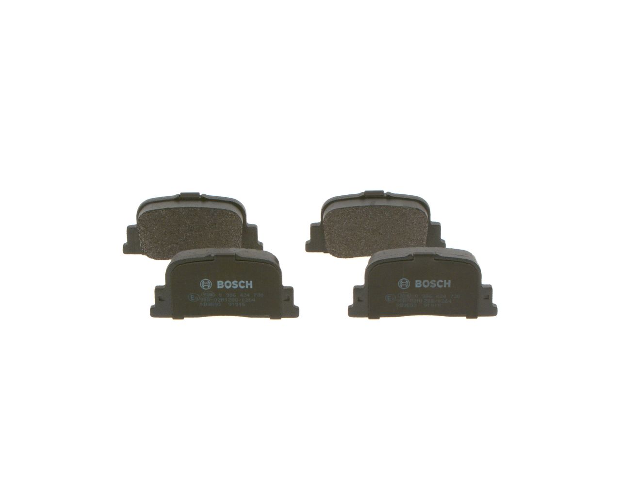 BOSCH 0 986 424 730 - Bremsbelagsatz, Scheibenbremse