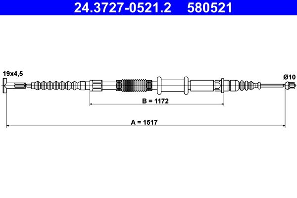 ATE 24.3727-0521.2 - Seilzug, Feststellbremse