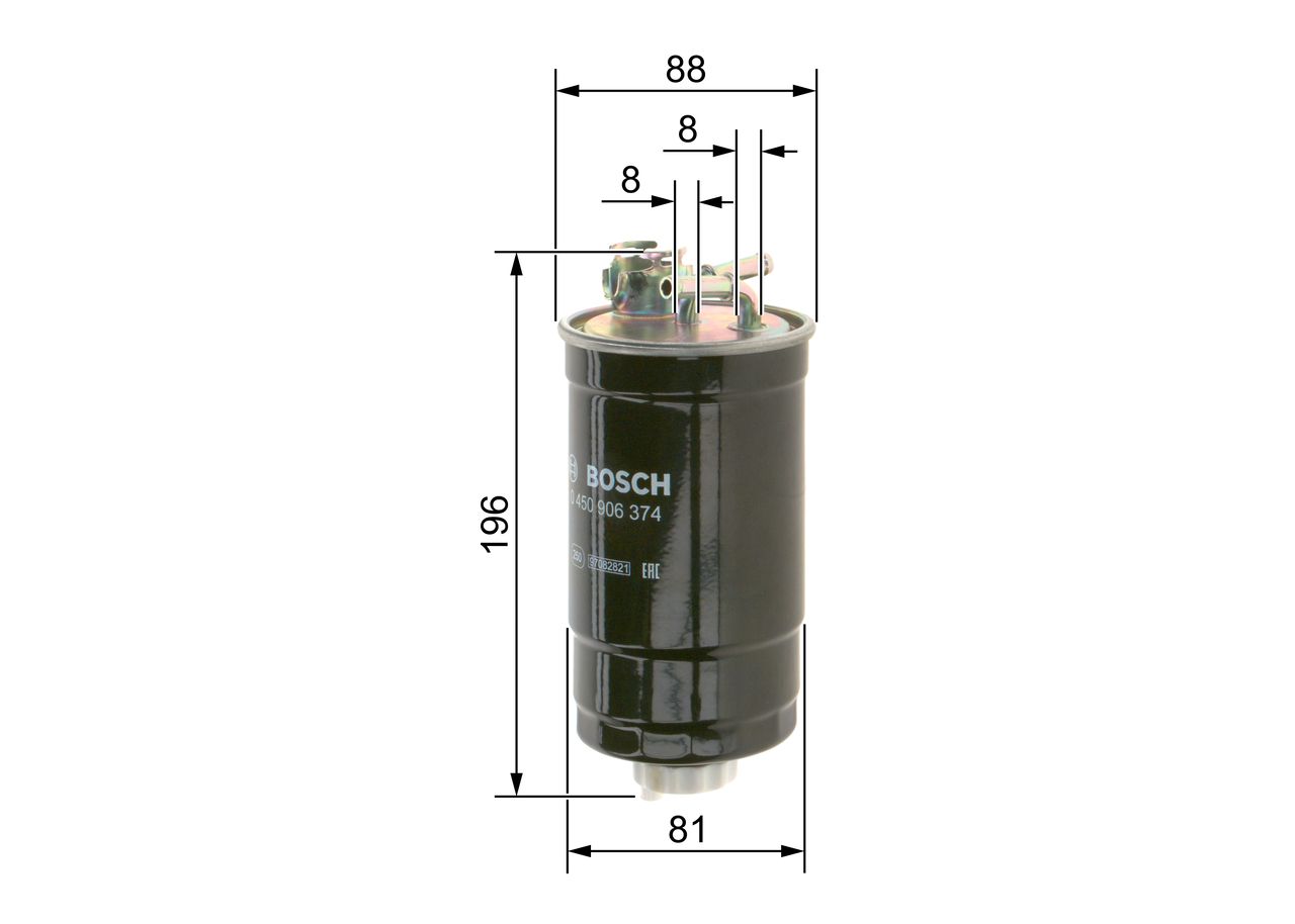 BOSCH 0 450 906 374 - Kraftstofffilter