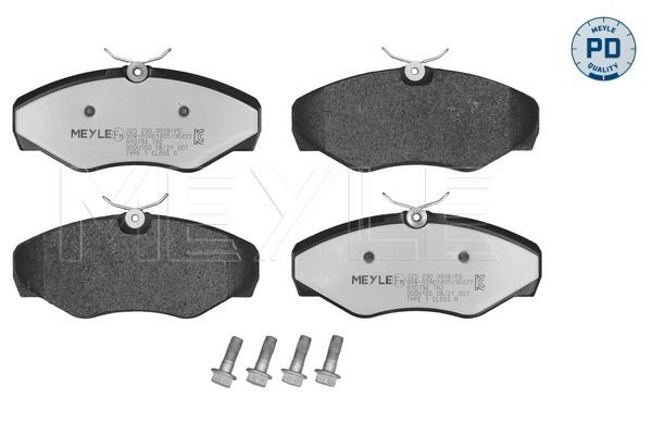 MEYLE 025 230 9918/PD - Bremsbelagsatz, Scheibenbremse