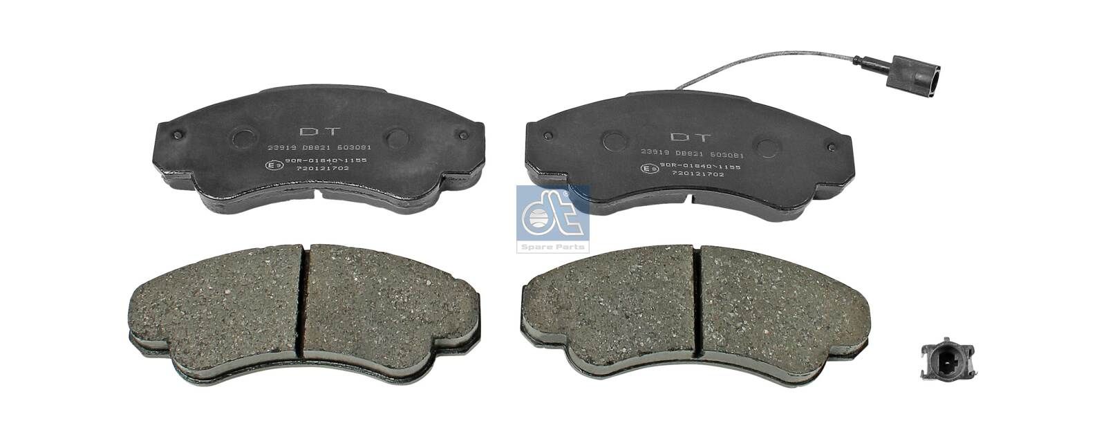 DT Spare Parts 12.93103 - Bremsbelagsatz, Scheibenbremse
